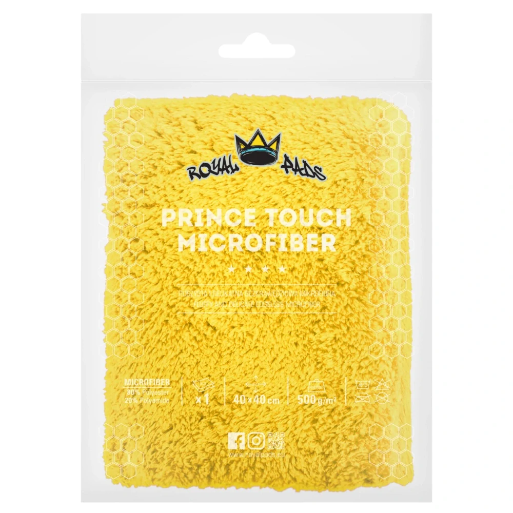 Royal Prince Touch Microfiber 500gsm 40x40cm YELLOW